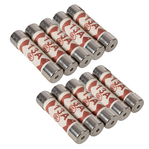 10 PACK Replacement 13A Electrical Fuses 25.4mm Standard Plug Top Fuse BS1362 Loops