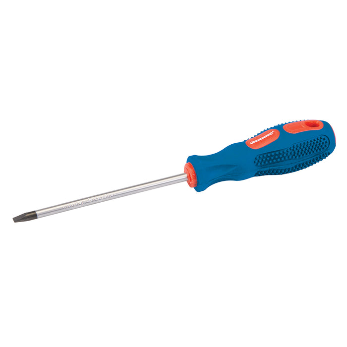 SL3 x 75mm Parallel Slotted Screwdriver Soft Grip Handle & Hard Flat Head Driver Loops