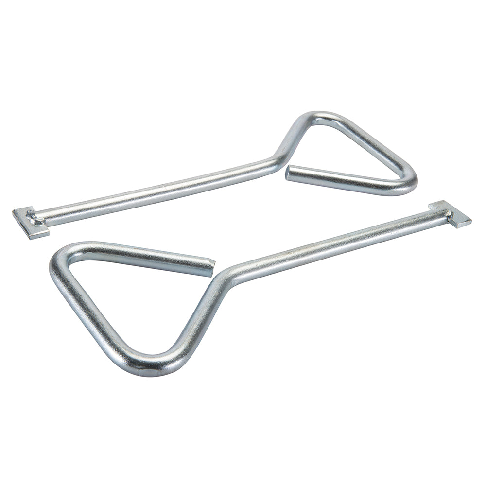 2x 320mm Heavy Duty Manhole Cover Key Zinc Plated Steel Drainage Lifti ...