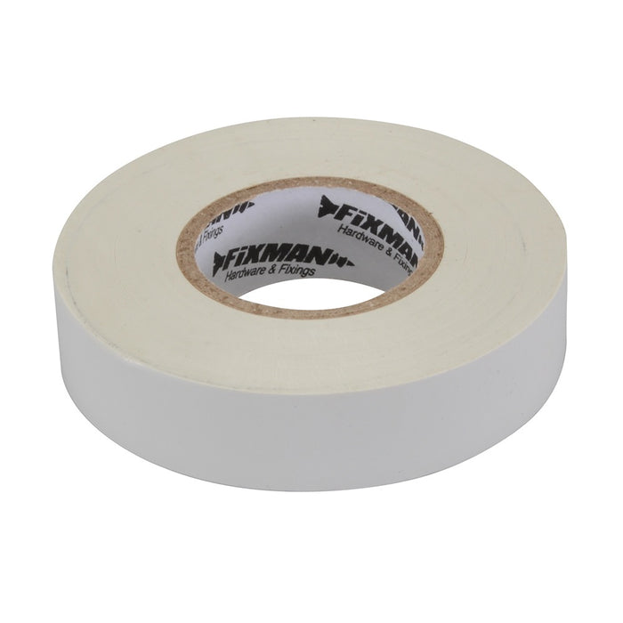 19mm x 33m White Insulation Tape PVC Electrical Wire Wrap Moisture Resistant Loops