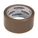 48mm x 66m Brown Parcel Tape BOPP Adhesive Strong Box Packaging Gun Refill Roll Loops