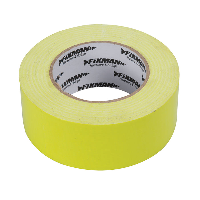 50mm x 50m BRIGHT YELLOW Heavy Duty Duct Tape Strong Waterproof Grab Adhesive Loops