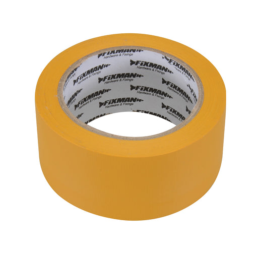 50mm x 33m All Weather YELLOW Builders Tape Outdoor Rated Strong Glass Masking Loops