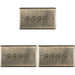 3 PACK 4 Gang Quad Retro Toggle Light Switch ANTIQUE BRASS 10A 2 Way Plate