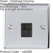 1 Gang Single BT Telephone Master Socket POLISHED CHROME Wall Outlet Face Plate