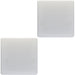2 PACK 1 Gangle Single 45A Flex Outlet WHITE PLASTIC Cooker Appliance Wall Plate