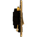 1 Gang 13A Switched Fuse Spur & Flex Outlet SCREWLESS SATIN BRASS Isolation