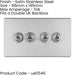 3 PACK 4 Gang Quad Retro Toggle Light Switch SCREWLESS SATIN STEEL 10A 2 Way