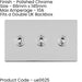 5 PACK 3 Gang Triple Retro Toggle Light Switch SCREWLESS CHROME 10A 2 Way Plate
