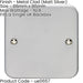 Single HEAVY DUTY METAL CLAD Blanking Plate Round Edged Wall Box Hole Cover Cap