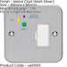 1 Gang Single 13A Unswitched Fuse Spur & 30mA Passive RCD METAL CLAD Safety