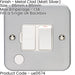13A DP Switched Fuse Spur & Flex Outlet HEAVY DUTY METAL CLAD Mains Isolation