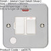 13A DP Switched Fuse Spur Flex Outlet & Neon HEAVY DUTY METAL CLAD Isolation