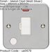 13A DP Unswitched Fuse Spur Flex Outlet & Neon HEAVY DUTY METAL CLAD Isolation