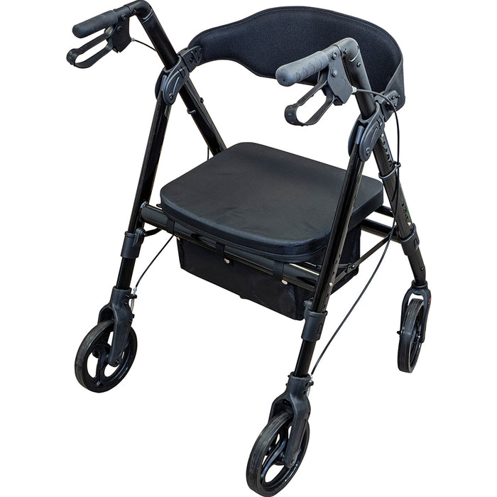 Heavy Duty Aluminium Bariatric Rollator - 8 Inch Wheels - 181kg Weight Limit Loops