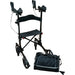 Black Lightweight Aluminium Forearm Rollator Mobility Aid - 136kg Weight Limit Loops