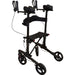 Black Lightweight Aluminium Forearm Rollator Mobility Aid - 136kg Weight Limit Loops