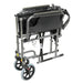 Deluxe Self Propelled Steel Wheelchair - Semi-Foldable Design - Hammered Finish Loops
