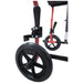 Lightweight Steel Compact Attendant Propelled Transit Wheelchair - Red Loops