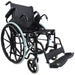 Lightweight Self Propelled Steel Transit Wheelchair - Foldable Design - Black Loops