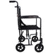 Compact Attendant Propelled Lightweight Aluminium Transit Wheelchair - Hammered Loops