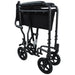 Compact Attendant Propelled Lightweight Aluminium Transit Wheelchair - Hammered Loops