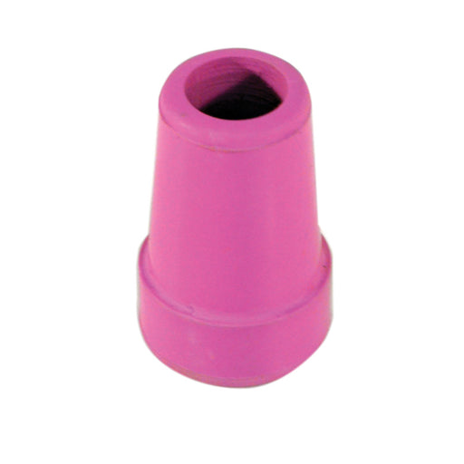 Pink Replacement Walking Stick Ferrule - 20mm Anti-Slip Durable Rubber Tip Loops