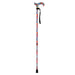 Deluxe Ambidextrous Walking Cane - 10 Height Settings - Floral Pattern Loops