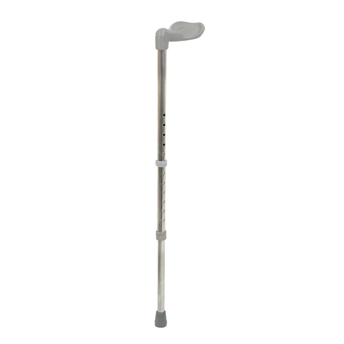 Left Handed Ergonomic Handled Walking Stick - 12 Height Settings - Large Loops
