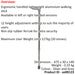 Right Handed Ergonomic Handled Walking Stick - 12 Height Settings - Medium Loops