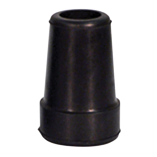 19mm Replacement Crutch Ferrule - Non Slip Black Rubber Tip - Easy to Fit Loops