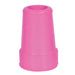 19mm Replacement Crutch Ferrule - Non Slip Pink Rubber Tip - Easy to Fit Loops