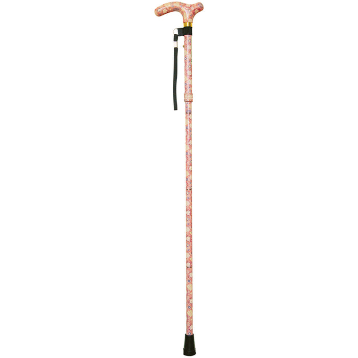 Deluxe Ambidextrous Foldable Walking Cane - 5 Height Settings - Printemps Loops