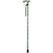 Deluxe Ambidextrous Foldable Walking Cane - 5 Height Settings - Camoflauge Loops