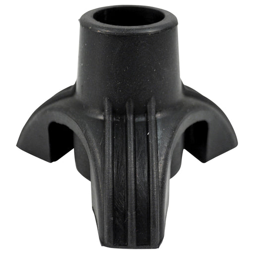 19mm Tri-Support Rubber Walking Stick Ferrule - Self Standing Extra Support Base Loops