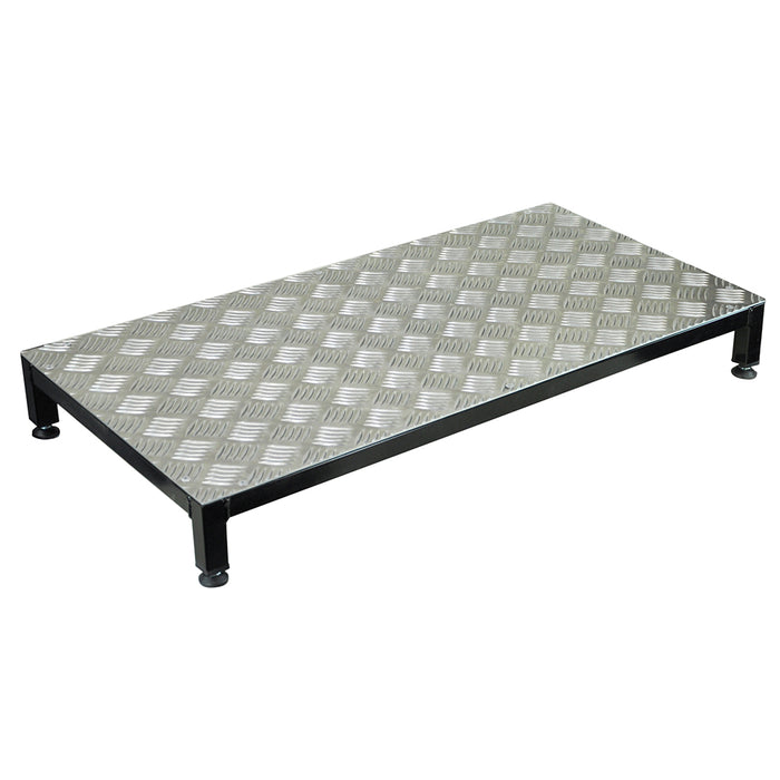 Lightweight Aluminium Half Step - Adjustable Height - 190kg Weight Limit Loops