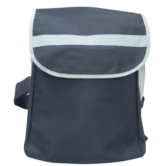 Black Universal Scooter Bag - Wide Hook and Loop Fastenings - Reflective Strip Loops