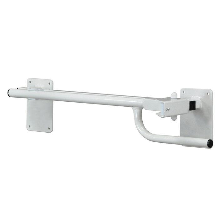 Right Handed Toilet or Bed Rail - Power Coated Steel - Bedside Assistance Bar Loops
