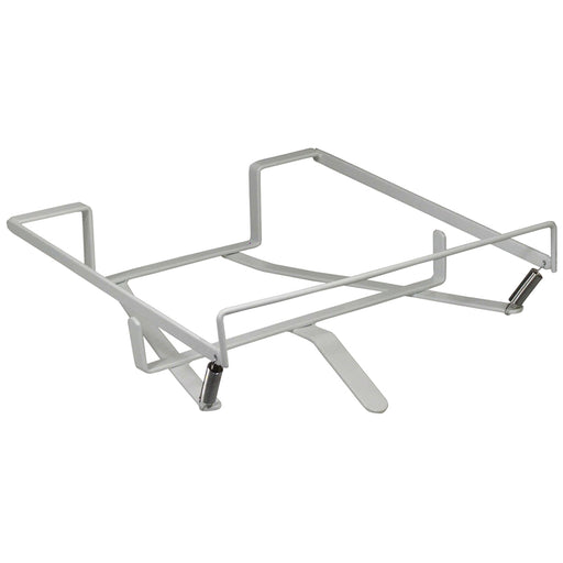 White Pan Rack for Mobile Commode - Easy to Fit - Accommodates Most Pan Sizes Loops