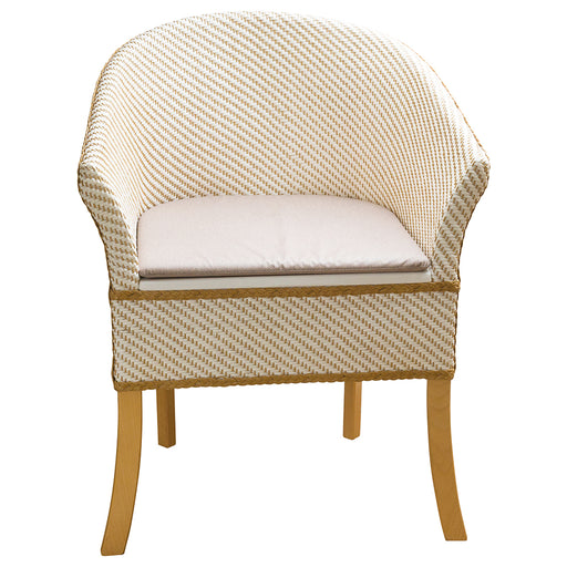 Luxury Basketweave Commode Chair - Discreet Design - Comfortable Beechwood Seat Loops