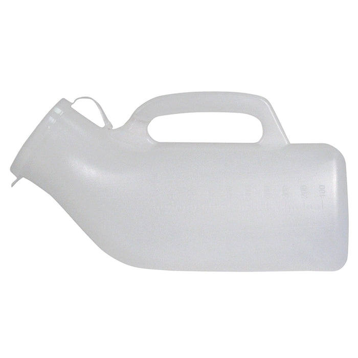 Male Portable Urinal with Anti-Spill Lid - Reusable - Easy to Clean - 1 Litre Loops