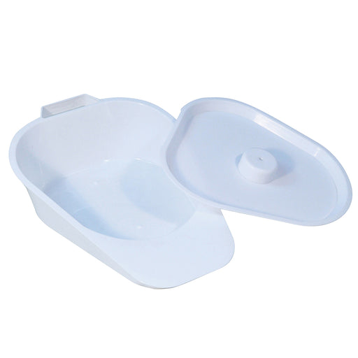 Slipper Bedpan with Lid and Handle - Easy to Clean - Bed Confined Disability Aid Loops