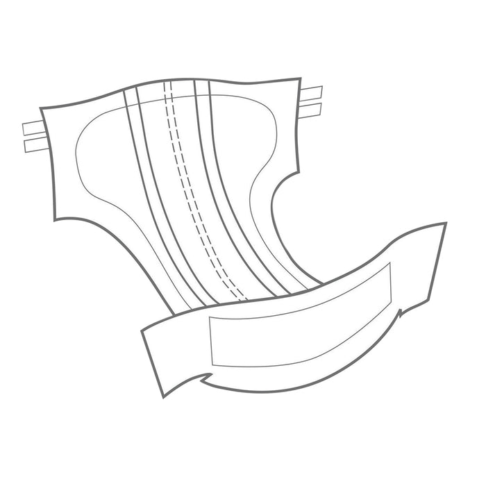 Premium Unisex Adult Diapers - Medium - Super-absorbant Fabric - Adult Nappies Loops