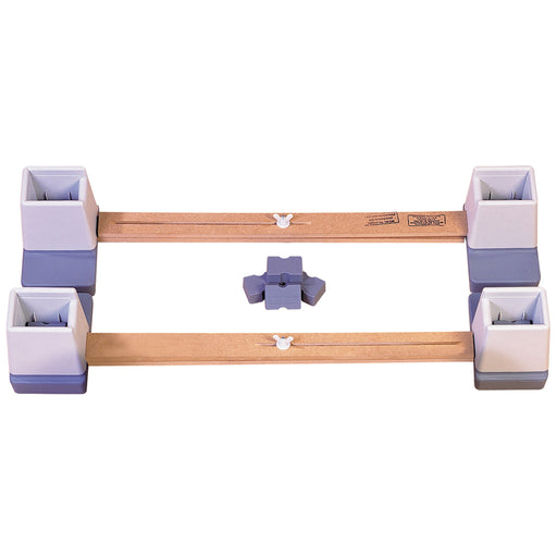 Adjustable Height and Width Bed Raisers - 914 1460mm Width - Linked Bed Raiser Loops