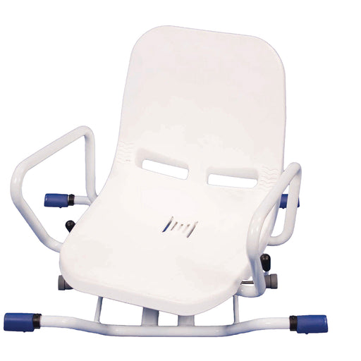 Rotating Bather Seat - Width Adjustable - 90 Degree Pivotting Base - Alloy Frame Loops