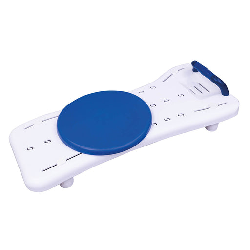 Width Adjustable Plastic Bath Board - Integrated Handle - Easy Drain Soap Dish Loops