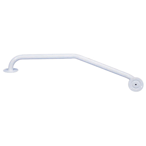 720mm White Curved Handrail - Ideal for Doorwars and Stairwells - Left Handed Loops