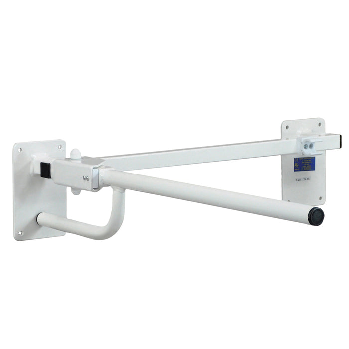 Left Handed Toilet or Bed Rail - Power Coated Steel - Bedside Assistance Bar Loops