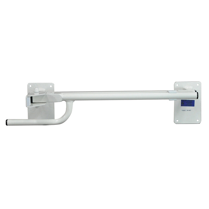 Left Handed Toilet or Bed Rail - Power Coated Steel - Bedside Assistance Bar Loops