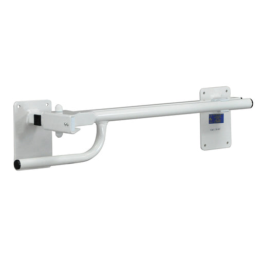 Left Handed Toilet or Bed Rail - Power Coated Steel - Bedside Assistance Bar Loops